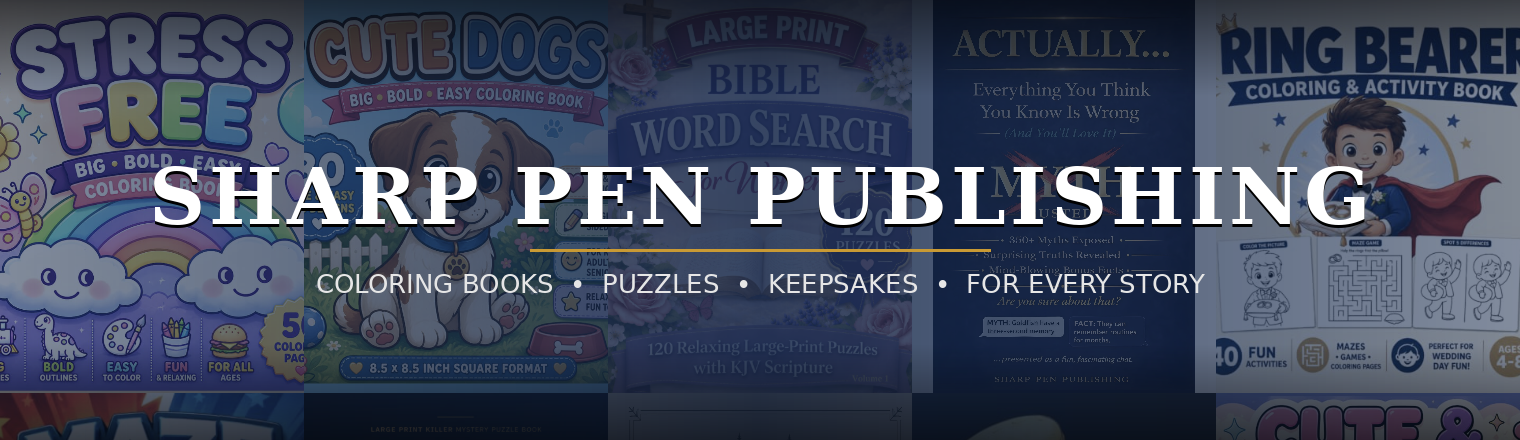Sharp Pen Publishing - Coloring Books, Puzzles & Keepsakes